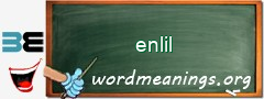 WordMeaning blackboard for enlil